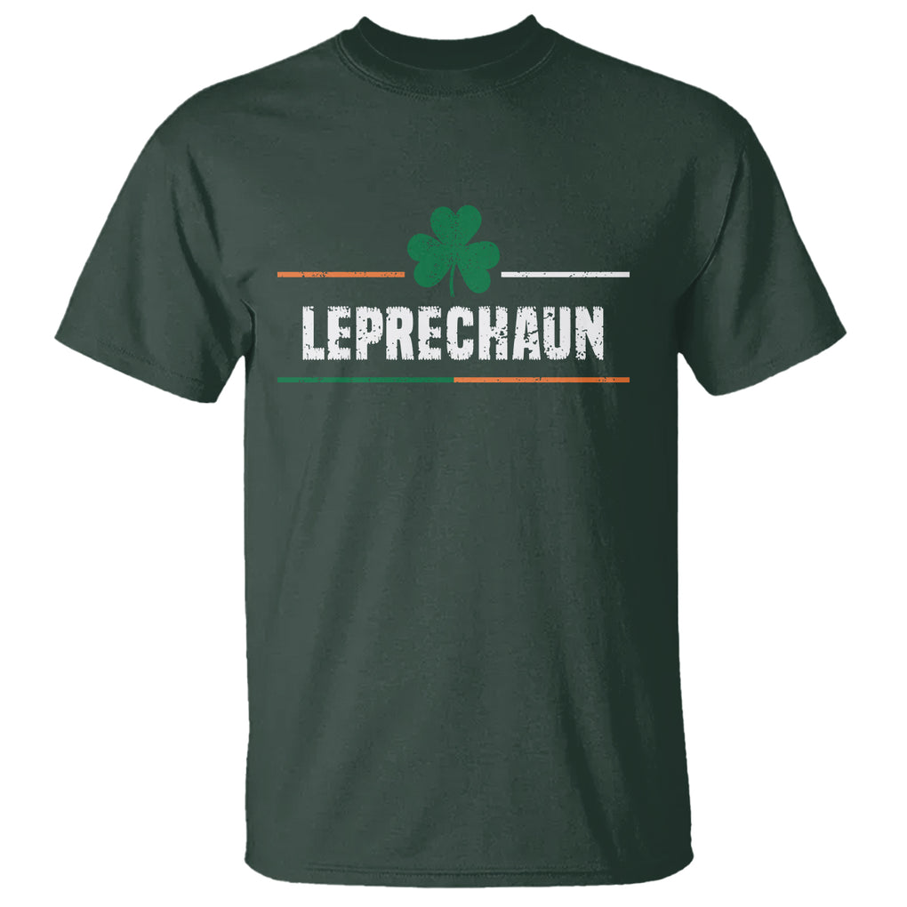 Funny St. Patricks Day Matching T Shirt Leprechaun Irish Shamrock TS02 Dark Forest Green Printyourwear