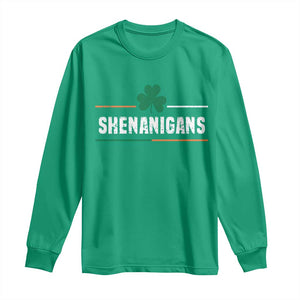 Funny St Patricks Day Matching Long Sleeve Shirt Shenanigans Irish Shamrock TS02 Irish Green Print Your Wear