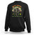 Irish Dancing Skeleton Sweatshirt Dead Inside But Feeling Lucky Drinking Beer St Patrick's Day TS02 Black Printyourwear