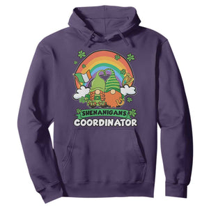 Cute St. Patricks Day Hoodie Shenanigans Coordinator Gnomes Rainbow TS02 Purple Printyourwear