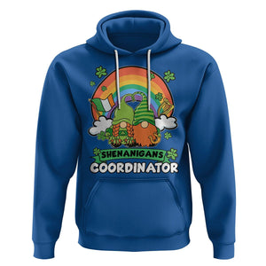 Cute St. Patricks Day Hoodie Shenanigans Coordinator Gnomes Rainbow TS02 Royal Blue Printyourwear