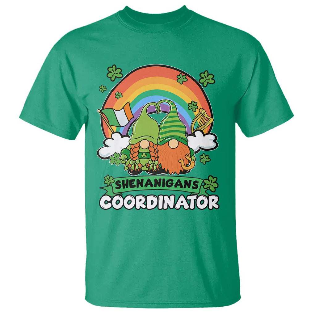 Cute St. Patricks Day T Shirt Shenanigans Coordinator Gnomes Rainbow TS02 Irish Green Printyourwear