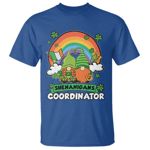 Cute St. Patricks Day T Shirt Shenanigans Coordinator Gnomes Rainbow TS02 Royal Blue Printyourwear