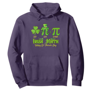 Funny Teacher St Patricks Day Hoodie Irish Math 3.14 Pi Shamrock Teacher Happy Day TS02 Purple Print Your Wear