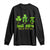 Funny Teacher St Patricks Day Long Sleeve Shirt Irish Math 3.14 Pi Shamrock Teacher Happy Day TS02 Black Print Your Wear