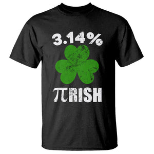 Funny Number Pi St. Patricks Day T Shirt 3.14% Pi-rish Irish Shamrock TS02 Black Printyourwear