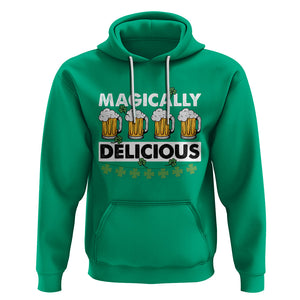 Funny St. Patricks Day Drinking Hoodie Magically Delicious Beers Lovers TS02 Irish Green Printyourwear