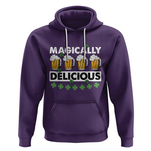 Funny St. Patricks Day Drinking Hoodie Magically Delicious Beers Lovers TS02 Purple Printyourwear