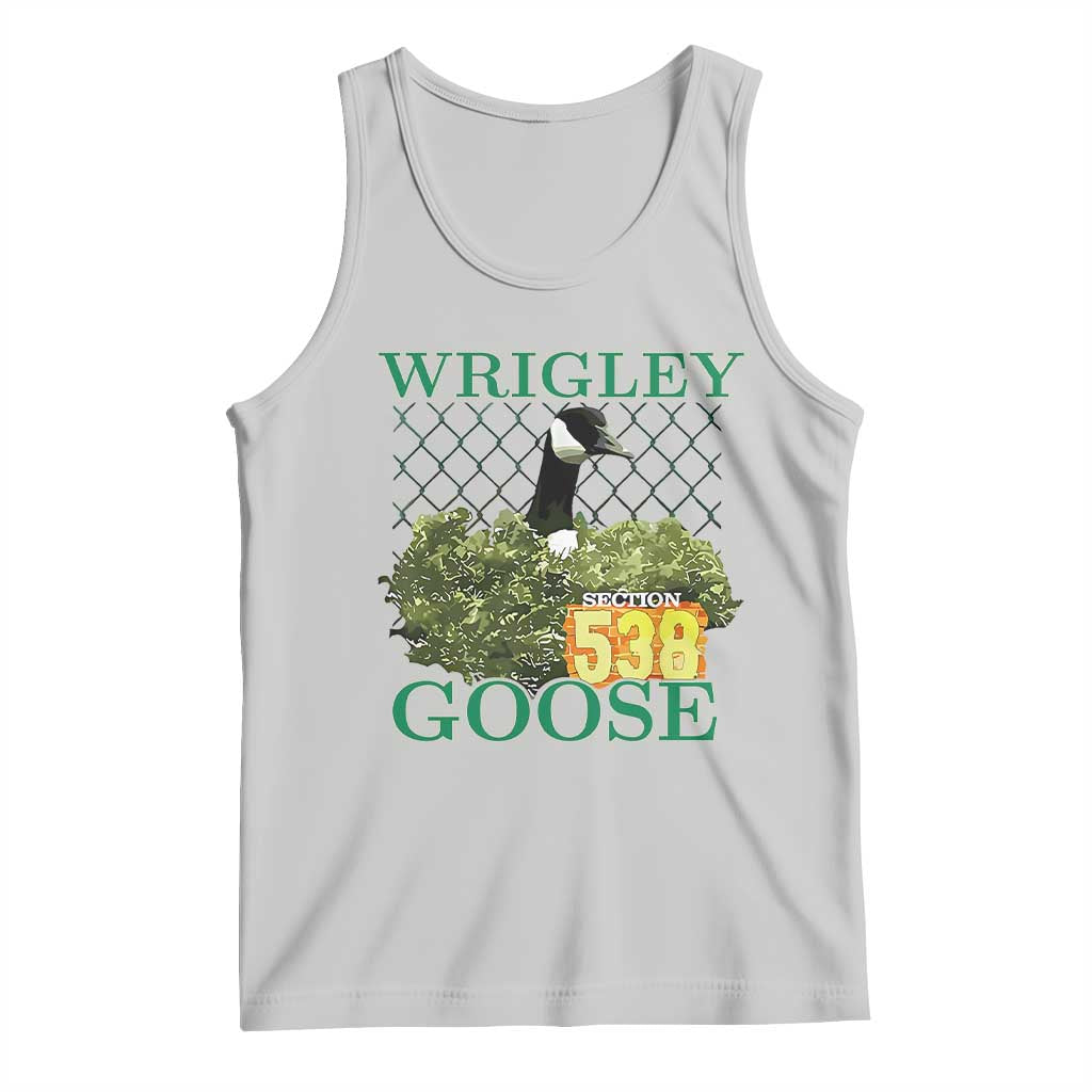 Funny Wrigley Goose Tank Top Section 538 Chicago TS02 Ash Print Your Wear