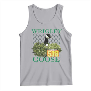 Funny Wrigley Goose Tank Top Section 538 Chicago TS02 Athletic Heather Print Your Wear