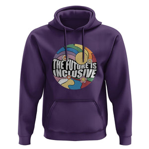 The Future Is Inclusive Hoodie LGBT Pride Month Retro Groovy TS02 Purple Print Your Wear