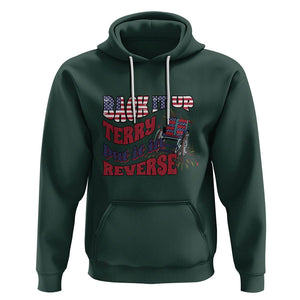 Funny 4th Of July Hoodie Back Up Terry Put It In Reverse Fireworks Retro Groovy TS02 Dark Forest Green Printyourwear