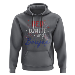 Funny 4th Of July Hoodie Red White And Boujee Fireworks Retro America TS02 Charcoal Printyourwear