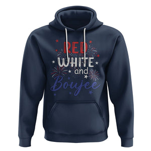 Funny 4th Of July Hoodie Red White And Boujee Fireworks Retro America TS02 Navy Printyourwear