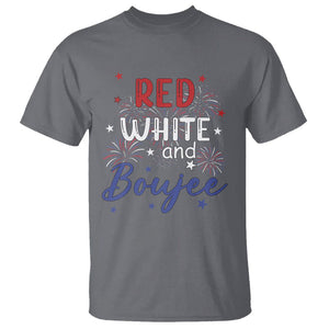 Funny 4th Of July T Shirt Red White And Boujee Fireworks Retro America TS02 Charcoal Printyourwear