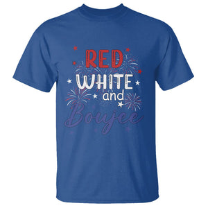 Funny 4th Of July T Shirt Red White And Boujee Fireworks Retro America TS02 Royal Blue Printyourwear