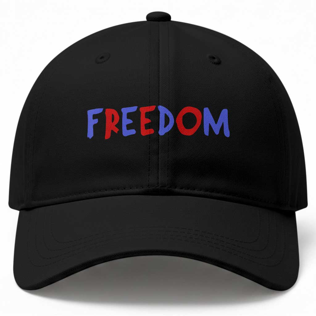 I'm Freedom Americana Matching Couple Baseball Cap Funny Patriotic Red White and Blue 4th of July TS02 Print Your Wear