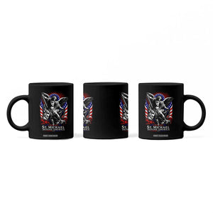 St Michael Defend America Archangel Graphic Coffee Mug Christian Faith Patriotic TS02 Print Your Wear