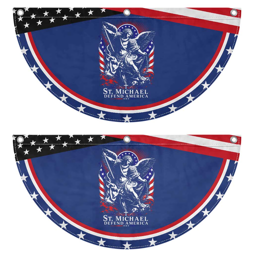 St Michael Defend America Archangel Graphic Patriotic Fan Flag Christian Faith TS02 2pcs pack Classic Navy Print Your Wear