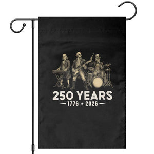 250 Years 1776-2026 Founding Fathers Rock Band Garden Flag George Washington Benjamin Franklin Uncle Sam TS02 Black Print Your Wear