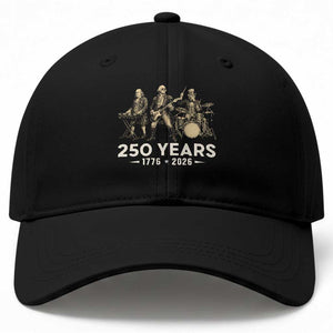 250 Years 1776-2026 Founding Fathers Rock Band Baseball Cap George Washington Benjamin Franklin Uncle Sam TS02 Print Your Wear