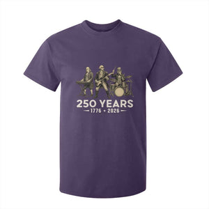 250 Years 1776-2026 Founding Fathers Rock Band T Shirt For Kid George Washington Benjamin Franklin Uncle Sam TS02 Purple Print Your Wear
