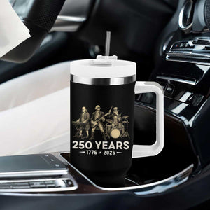 250 Years 1776-2026 Founding Fathers Rock Band Tumbler With Handle George Washington Benjamin Franklin Uncle Sam TS02 Print Your Wear