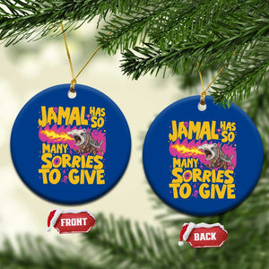 Jamal Has So Many Sorries To Give Ceramic Ornament Funny Fire Breathing Hammerhead Shark Gamer TS02 1pc Blue Print Your Wear