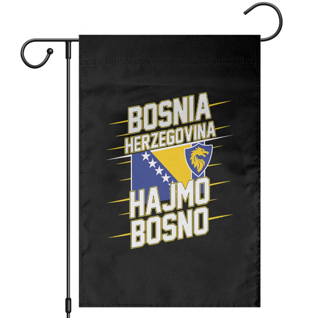 Lets Go Bosnia Herzegovina Hajmo Bosno Dragon Shield Garden Flag Soccer Team Pride Football Fan Heritage TS02 Black Print Your Wear