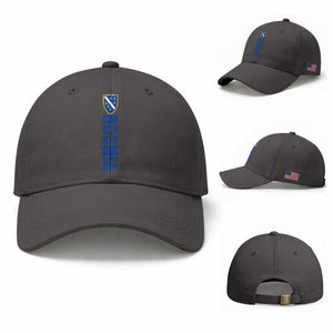 Bosnia Typography Coat of Arms Baseball Cap Golden Lily Shield Modern Graphic TS02 Baseball Cap Universal Fit Dark Gray Print Your Wear