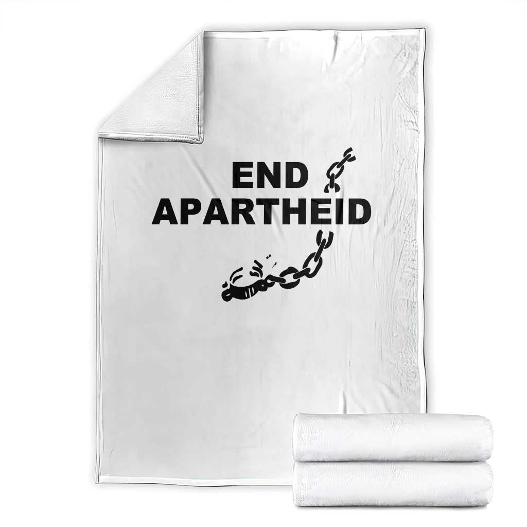 End Apartheid Human Rights Throw Blanket Broken Chain Social Justice Activist TS02 White Print Your Wear