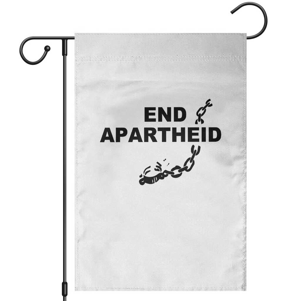 End Apartheid Human Rights Garden Flag Broken Chain Social Justice Activist TS02 White Print Your Wear