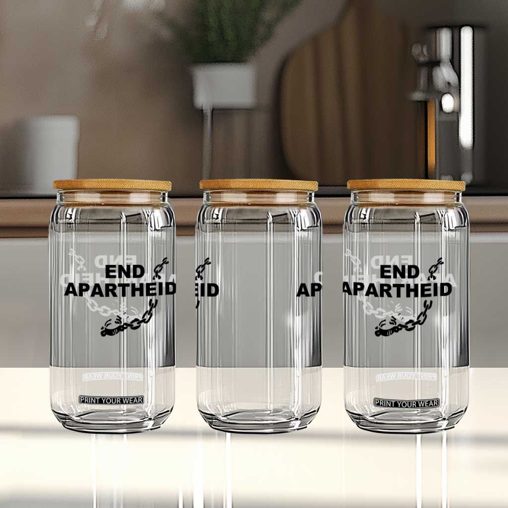End Apartheid Human Rights Glass Can Broken Chain Social Justice Activist TS02 Print Your Wear