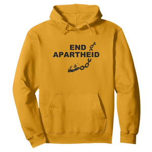 End Apartheid Human Rights Hoodie Broken Chain Social Justice Activist TS02 Gold Print Your Wear