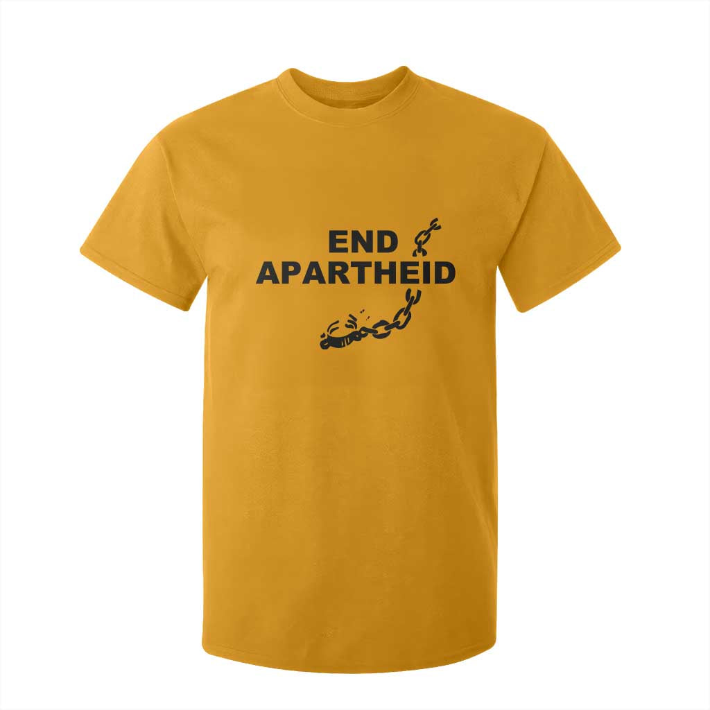 End Apartheid Human Rights T Shirt For Kid Broken Chain Social Justice Activist TS02 Gold Print Your Wear