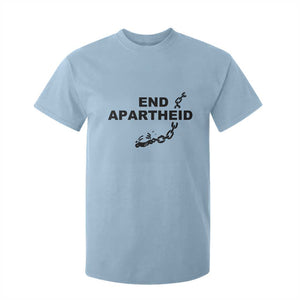 End Apartheid Human Rights T Shirt For Kid Broken Chain Social Justice Activist TS02 Light Blue Print Your Wear