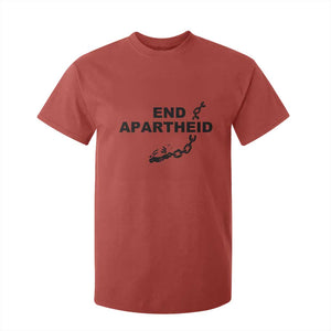 End Apartheid Human Rights T Shirt For Kid Broken Chain Social Justice Activist TS02 Red Print Your Wear
