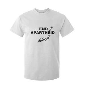 End Apartheid Human Rights T Shirt For Kid Broken Chain Social Justice Activist TS02 White Print Your Wear