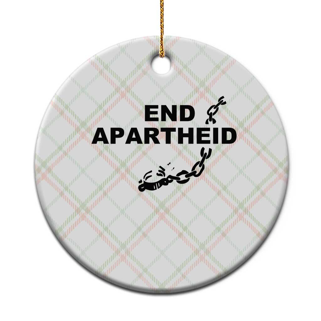 End Apartheid Human Rights Ceramic Ornament Broken Chain Social Justice Activist TS02 1pc Christmas Plaid Print Your Wear