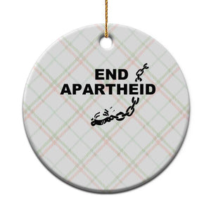 End Apartheid Human Rights Ceramic Ornament Broken Chain Social Justice Activist TS02 1pc Christmas Plaid Print Your Wear
