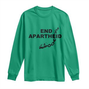 End Apartheid Human Rights Long Sleeve Shirt Broken Chain Social Justice Activist TS02 Irish Green Print Your Wear