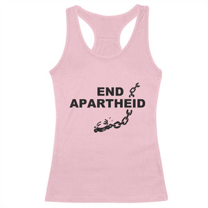 End Apartheid Human Rights Racerback Tank Top Broken Chain Social Justice Activist TS02 Light Pink Print Your Wear