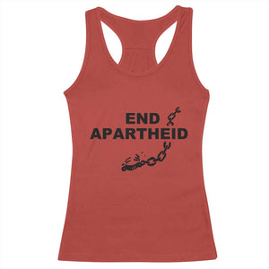 End Apartheid Human Rights Racerback Tank Top Broken Chain Social Justice Activist TS02 Red Print Your Wear