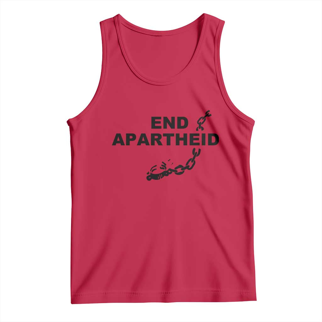 End Apartheid Human Rights Tank Top Broken Chain Social Justice Activist TS02 Red Print Your Wear