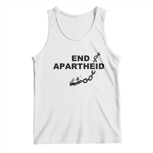 End Apartheid Human Rights Tank Top Broken Chain Social Justice Activist TS02 White Print Your Wear