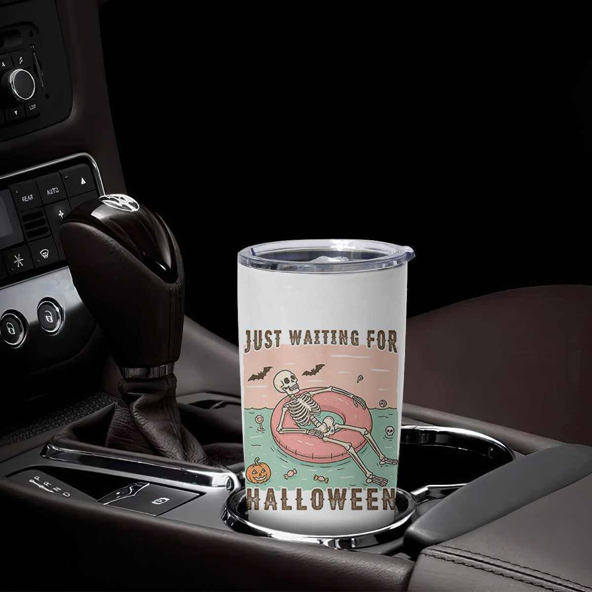 Spooky Summer Skeleton Tumbler Cup Just Waiting For Halloween Summer Pool Party TS02 Print Your Wear