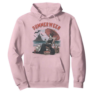 Gothic Summerween Hoodie Spooky Summer Halloween Horror Character TS02 Light Pink Print Your Wear