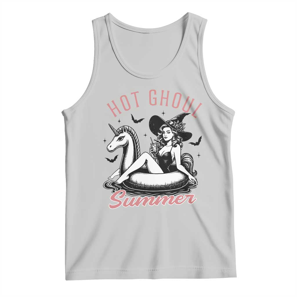 Hot Ghoul Summer Tank Top Retro Pin Up Witch Summerween Summer Beach Halloween Vibes TS02 Ash Print Your Wear