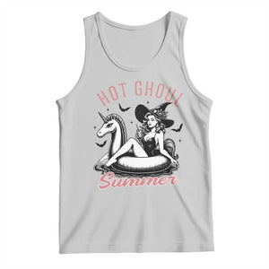 Hot Ghoul Summer Tank Top Retro Pin Up Witch Summerween Summer Beach Halloween Vibes TS02 Ash Print Your Wear