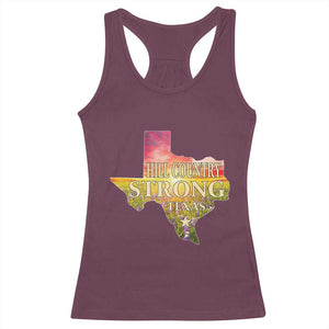 Hill Country Strong Texas Racerback Tank Top Sunset Bluebonnet Resilience TS02 Maroon Print Your Wear